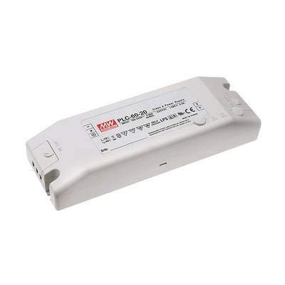 MEAN WELL PLC-60-24 LED-Treiber, LED-Trafo Konstantspannung, Konstantstrom 60 W 0 - 2.5 A 24 V/DC nicht dimmbar, PFC-Sch-0