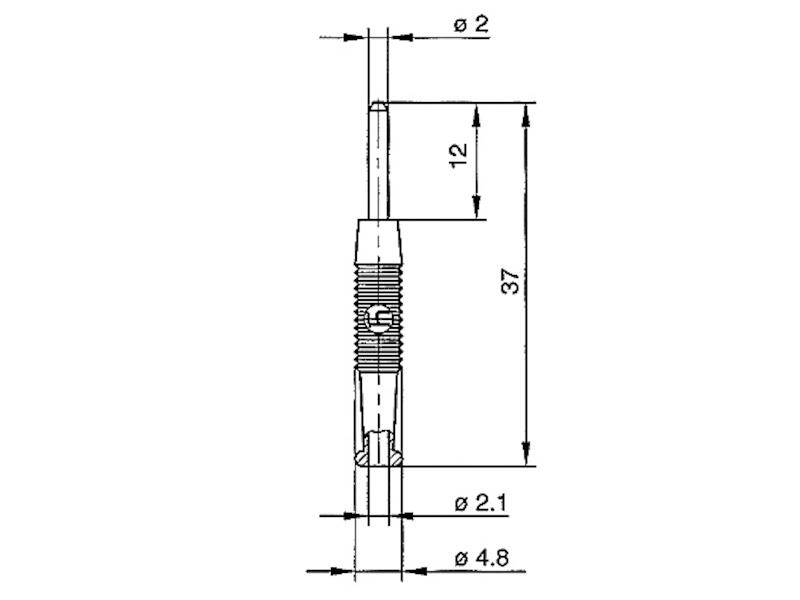 HIRSCHMANN Test & Measurement MST 3 Miniatur-Stecker blau-1