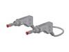 Stäubli XZG425/SIL Sicherheits-Messleitung Lamellenstecker 4 mm Lamellenstecker 4 mm 0.50 m Grau 1 St.