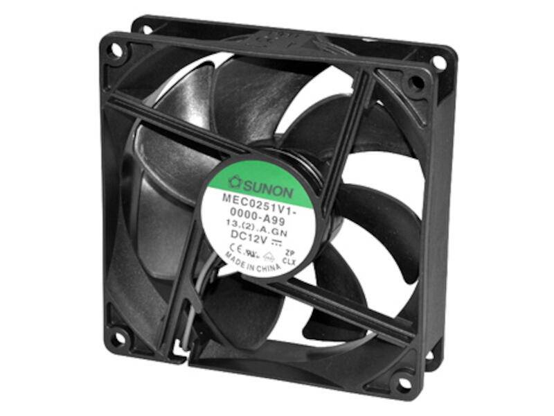 SUNON Lüfter Kugellager 24 Vdc 120 x 120 x 25 mm mit Litze AWG24 schwarz-0