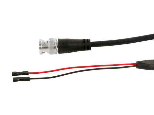 HIRSCHMANN Test & Measurement BNC - AL 0,64 Umspritzte Messleitung schwarz, BNC Stecker auf Buchse 0,64 mm, Länge 130 cm