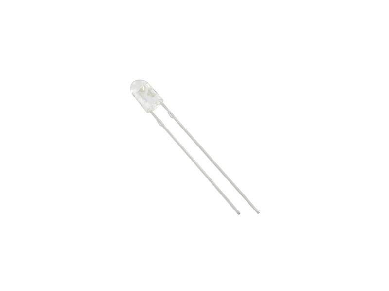 HuiYuan Opto-Electronic LED 3 mm oval klar rot 1850 mcd 628 nm 70 °/30 °-0