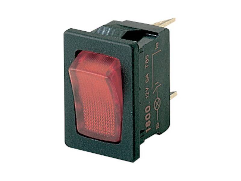 MARQUARDT Wippschalter rot Beleuchtet Ausschalter 10 A 250 Vac 1 polig-0