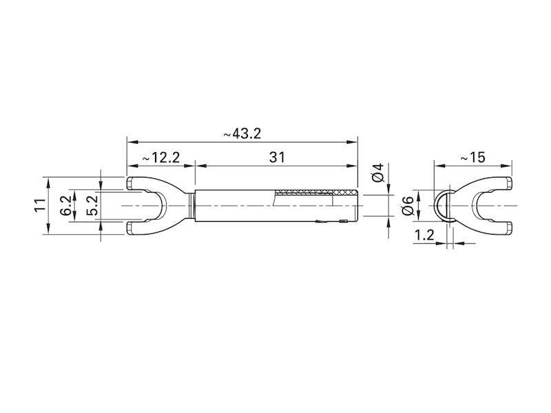 Stäubli B4-I/KA Kabelschuh-Adapter gelb abgeschrägt vergoldet mit 4 mm Buchse-1