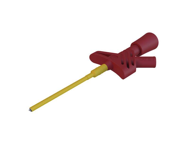 HIRSCHMANN Test & Measurement KLEPS 1600 Sicherheits-Klemm-Prüfspitze rot-0