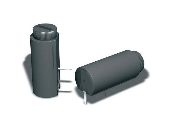 Sicherungshalter liegend geschlossen für Sicherungen 5 x 20 mm