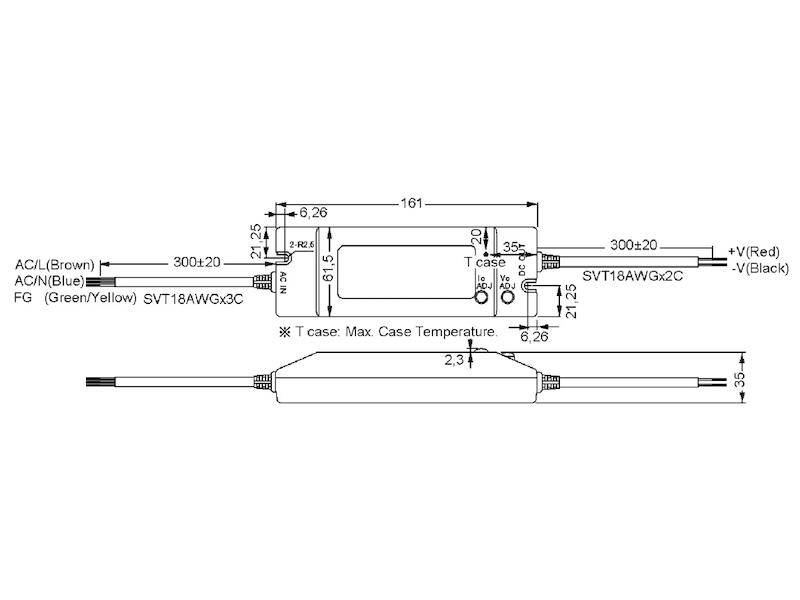 MEAN WELL HLN-40H-36A LED-Treiber, LED-Trafo Konstantspannung, Konstantstrom 40 W 1.12 A 21.6 - 36 V/DC dimmbar, PFC-Sch-2