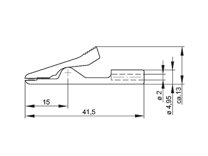 HIRSCHMANN Test & Measurement MA 1 S Miniatur-Abgreifklemme schwarz-1