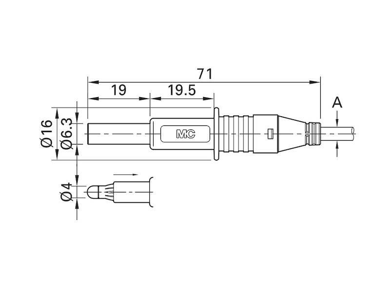 Lamellenstecker X-GL-438-3