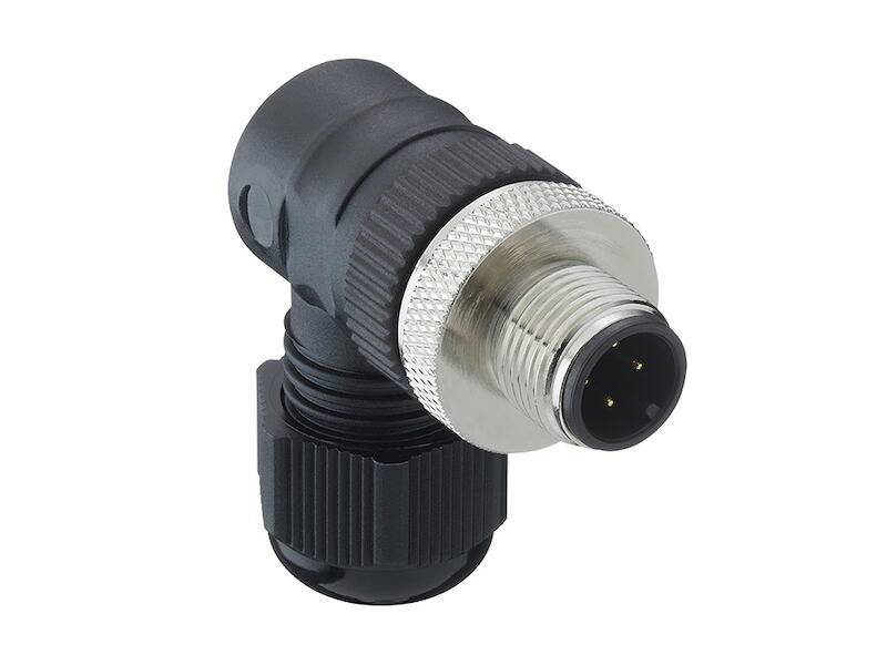 Lutronic 1255 05 T9CR M12-Kabelstecker 5 polig gewinkelt SW19-0