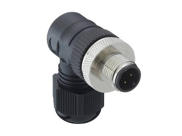 Lutronic 1255 05 T9CR M12-Kabelstecker 5 polig gewinkelt SW19