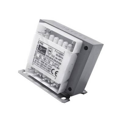 BLOCK Netz-Transformator EL 13 VA 2 x 15 V 2 x 0,43 A-0