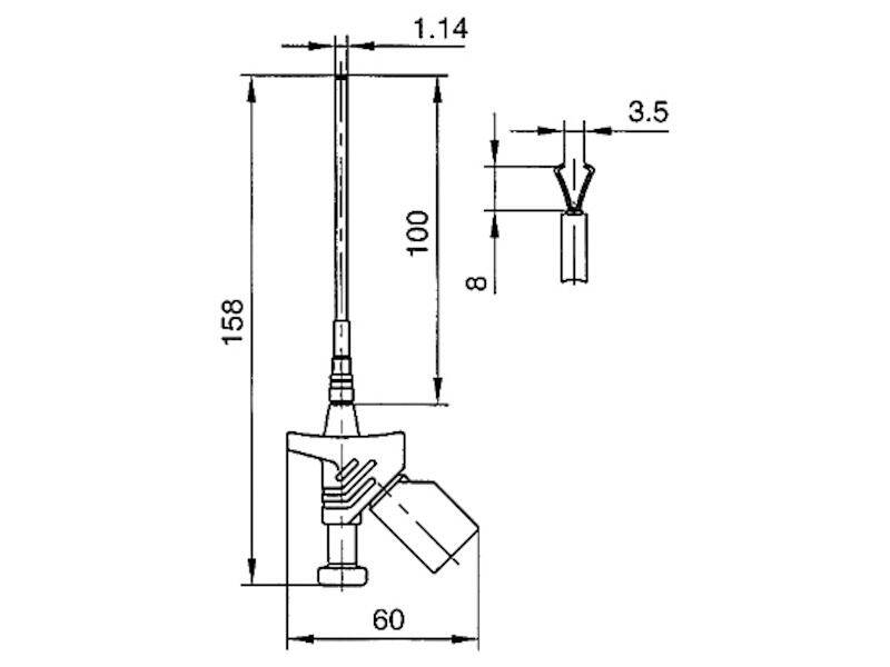 HIRSCHMANN Test & Measurement KLEPS 250 Klemm-Prüfspitze rot-1