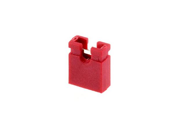 econ connect Shunt-Stecker rot offen Rastermaß 2,54 mm