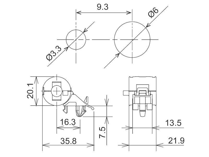 KGS KITAGAWA Klappferrit GTFCR hellgrau Kabel-Ø max. 7,2 mm 55 Ω-1