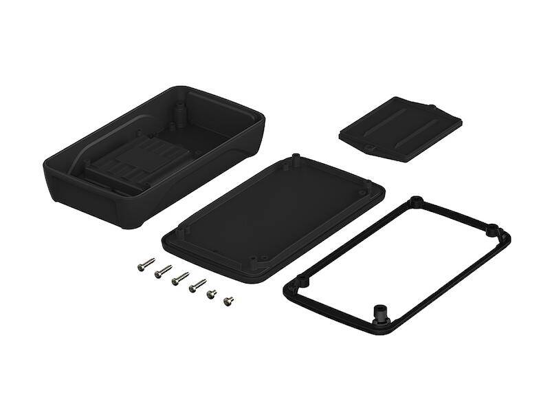 BOPLA Gehäuse BoPad mit Batteriefach 165 x 90 x 34 mm BOP 700 ABS schwarz-1