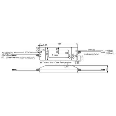 MEAN WELL HLN-80H-54A LED-Treiber, LED-Trafo Konstantspannung, Konstantstrom 81 W 1.5 A 32.4 - 54 V/DC dimmbar, PFC-Scha-2