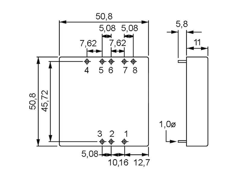 Mean Well DC/DC Wandler Serie SKA40 DIP2 12 V 3,33 A 40 W-1