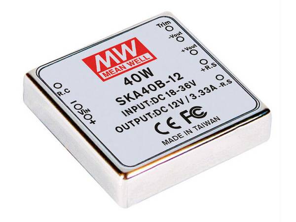Mean Well DC/DC Wandler Serie SKA40 DIP2 12 V 3,33 A 40 W