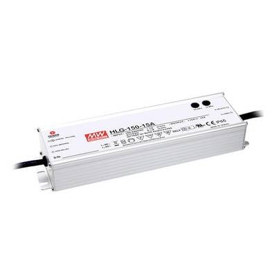 MW Mean Well HLG-150H-24A LED-Treiber, LED-Trafo Konstantspannung, Konstantstrom 150 W 6.3 A 24 V/DC PFC-Schaltkreis, Üb