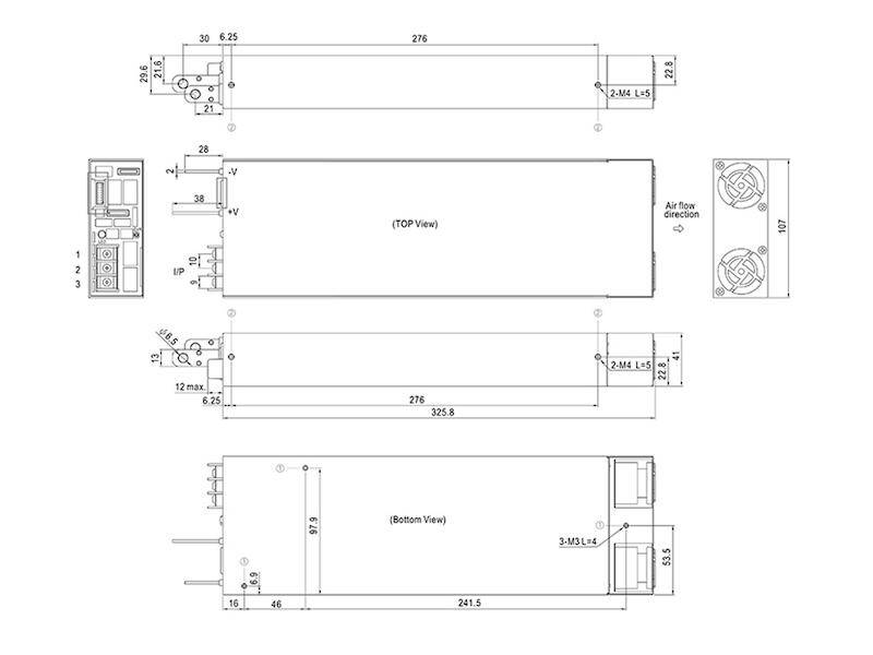 Mean Well Schaltnetzteil Serie NSP-3200 3200 W 48 V 67 A geschlossen-1