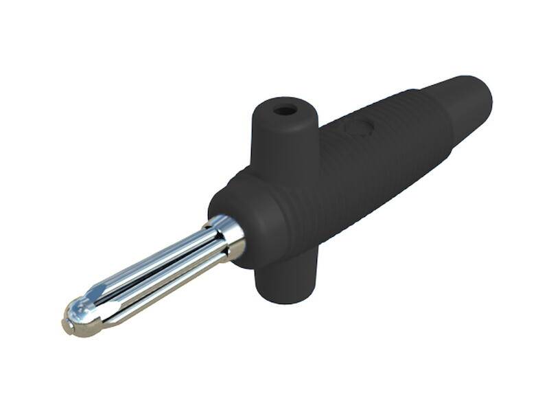 HIRSCHMANN Test & Measurement BÜLA 300 K Büschel-Stecker schwarz-0