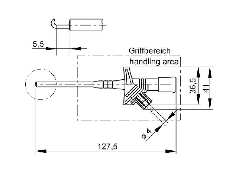 HIRSCHMANN Test & Measurement KLEPS 2900 Klemmprüfspitze schwarz-1