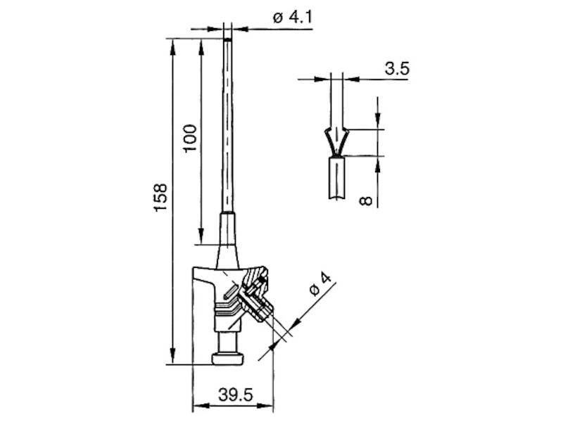 HIRSCHMANN Test & Measurement KLEPS 30 Klemm-Prüfspitze rot-1