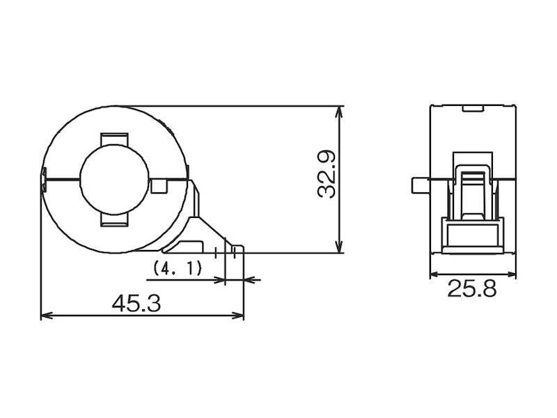 KGS KITAGAWA Klappferrit GTFCK hellgrau Kabel-Ø max. 14,7 mm 70 Ω-1