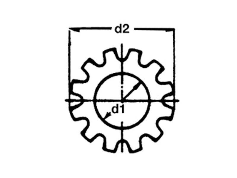 WÜRTH 100x Zahnscheibe M5 Stahl blank-1