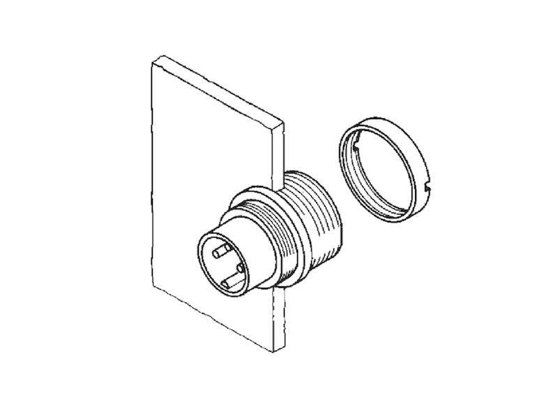 Lumberg Connect SFV 70 Einbaustecker nach IEC 61076-2-106, IP 40, mit Schraubverschluss und-1