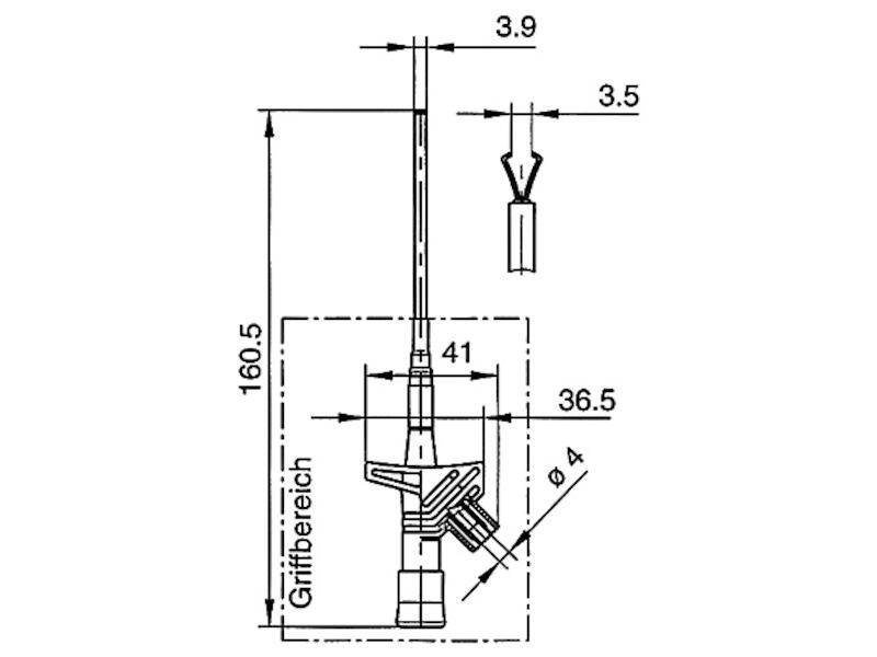 HIRSCHMANN Test & Measurement KLEPS 2600 Klemm-Prüfspitze rot-1
