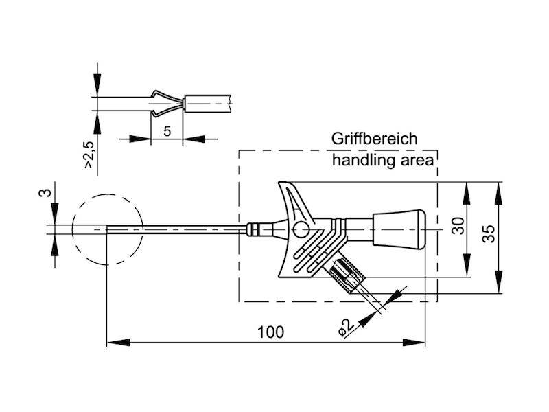 HIRSCHMANN Test & Measurement KLEPS 1600 Sicherheits-Klemm-Prüfspitze schwarz-1