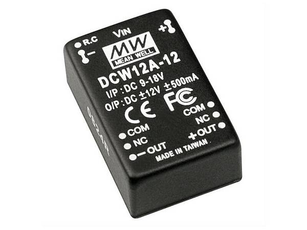 Mean Well DC/DC Wandler Serie DCW12 DIP24 12 V 500 mA 12 W