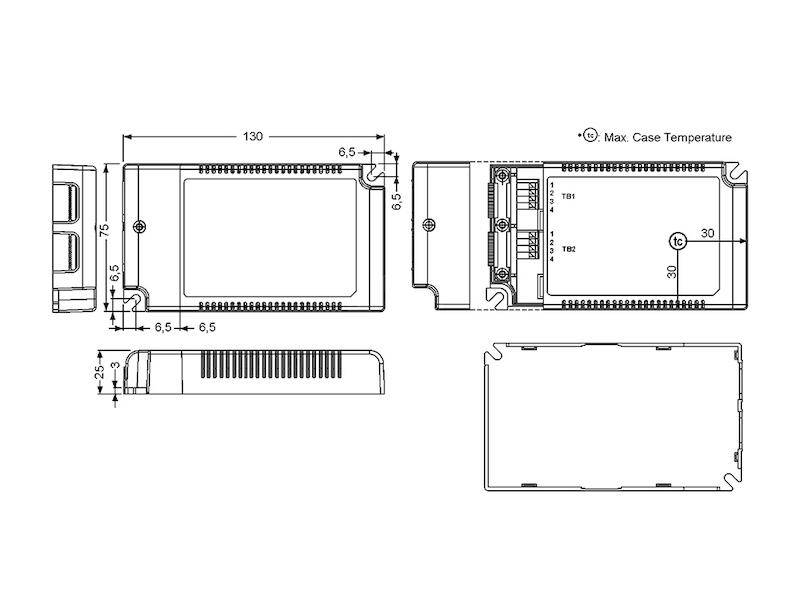MEAN WELL IDLV-65A-12 LED-Treiber, LED-Trafo Konstantspannung 50.4 W 0 - 4.2 A 12 V/DC dimmbar, PFC-Schaltkreis, Überlas-2