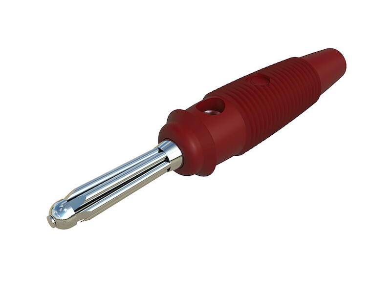 HIRSCHMANN Test & Measurement BÜLA 20 K Büschel-Stecker rot-0