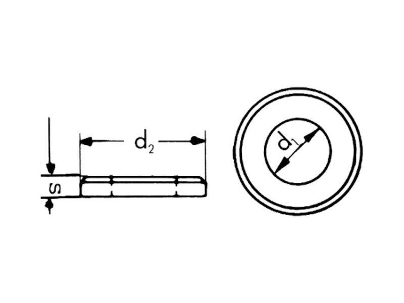 WÜRTH 100x Unterlegscheiben M3 Metal blank-1