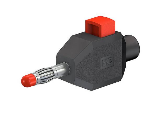Stäubli KLS4 SCHWARZ Büschelstecker Stecker, gerade Stift-Ø: 4 mm Schwarz 1 St.