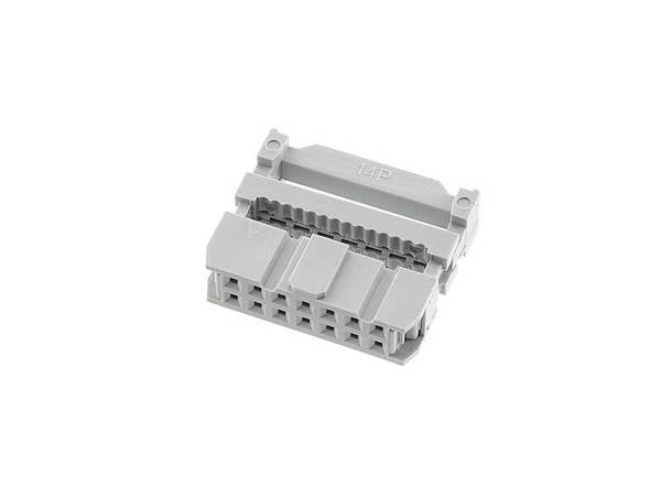 econ connect DIN 41651 Pfostenverbinder 14 polig grau Rastermaß 2,54 mm
