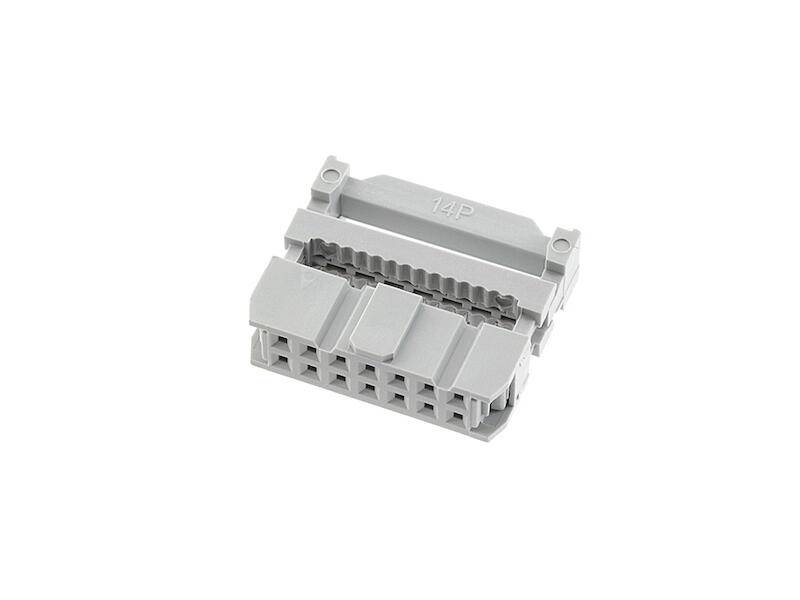 econ connect DIN 41651 Pfostenverbinder 14 polig grau Rastermaß 2,54 mm-0