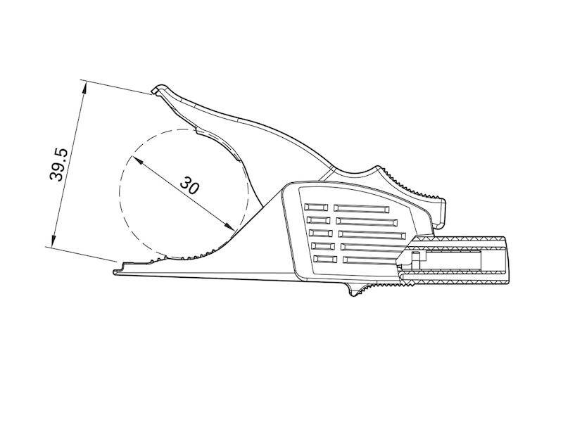 Stäubli XDK-1033/I-2 Delfinklemme weiß 4 mm-2
