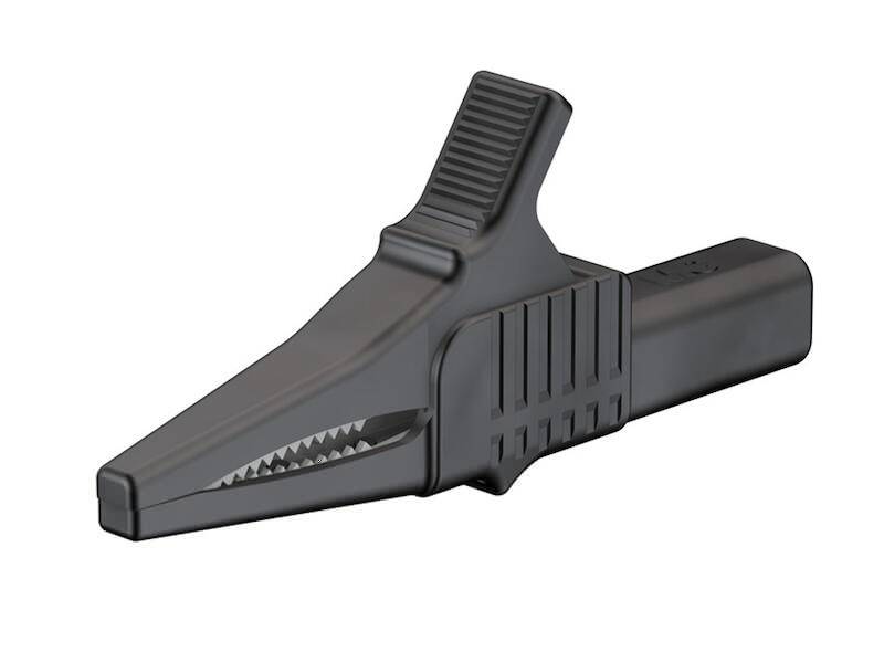 Stäubli XKK-1001 Sicherheits-Abgreifklemme schwarz mit Buchse 4 mm-0