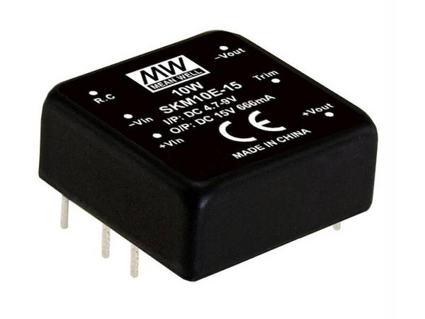 Mean Well DC/DC Wandler Serie DKM10 DIP1 12 V 416 mA 10 W