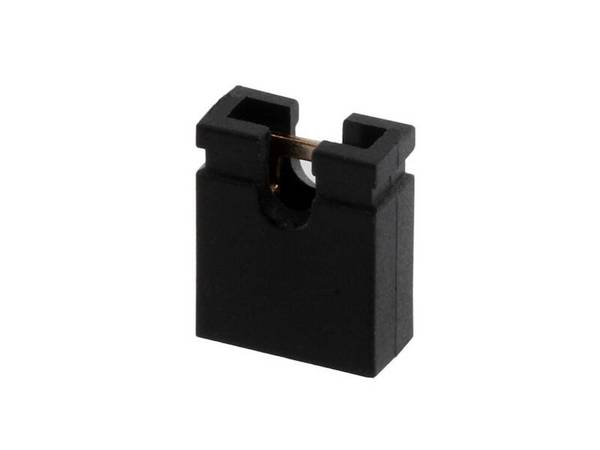econ connect Shunt-Stecker schwarz offen Rastermaß 2,54 mm