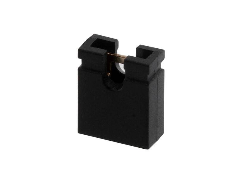 econ connect Shunt-Stecker schwarz offen Rastermaß 2,54 mm-0