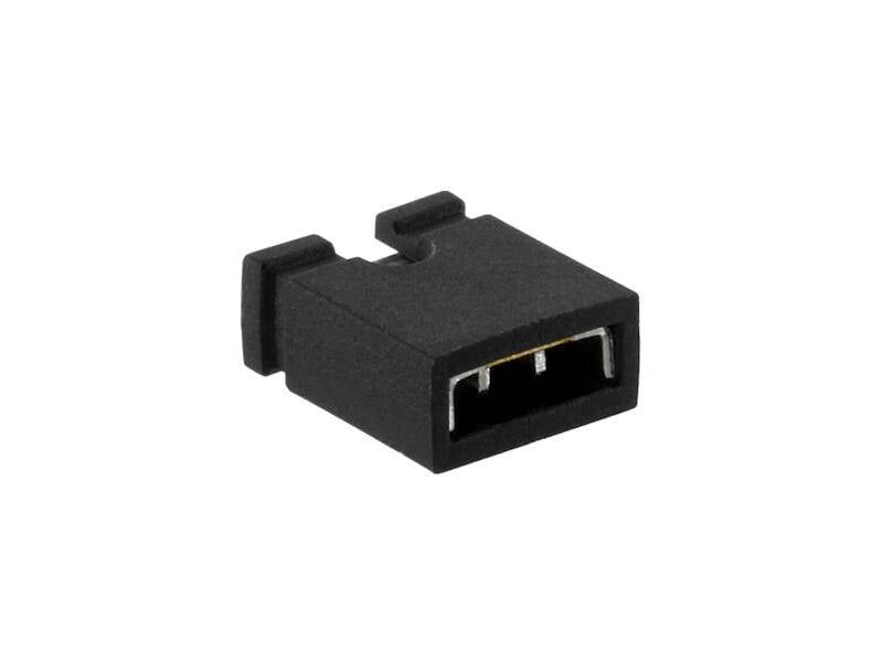 econ connect Shunt-Stecker schwarz offen Rastermaß 2,54 mm-1