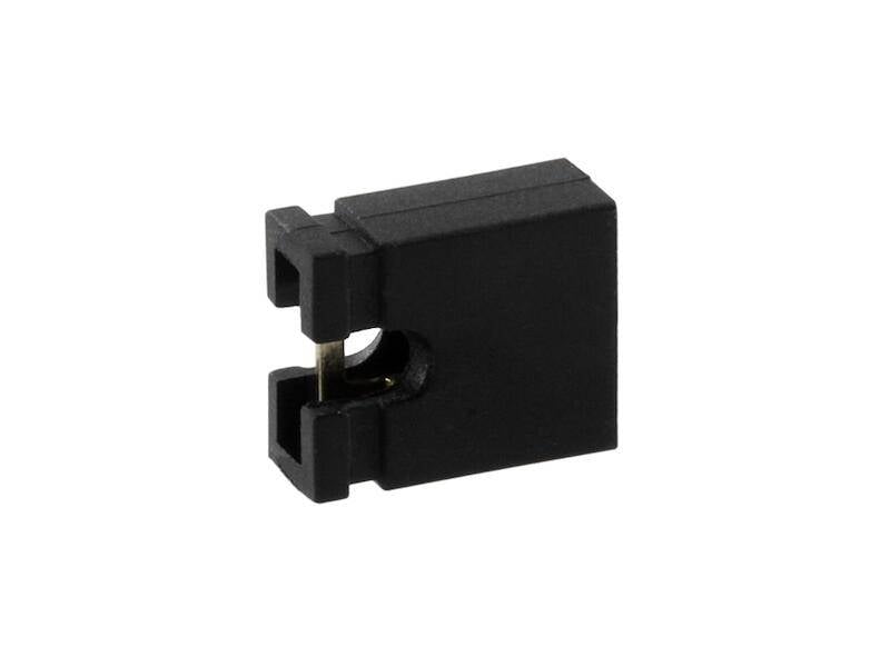 econ connect Shunt-Stecker schwarz offen Rastermaß 2,54 mm-2