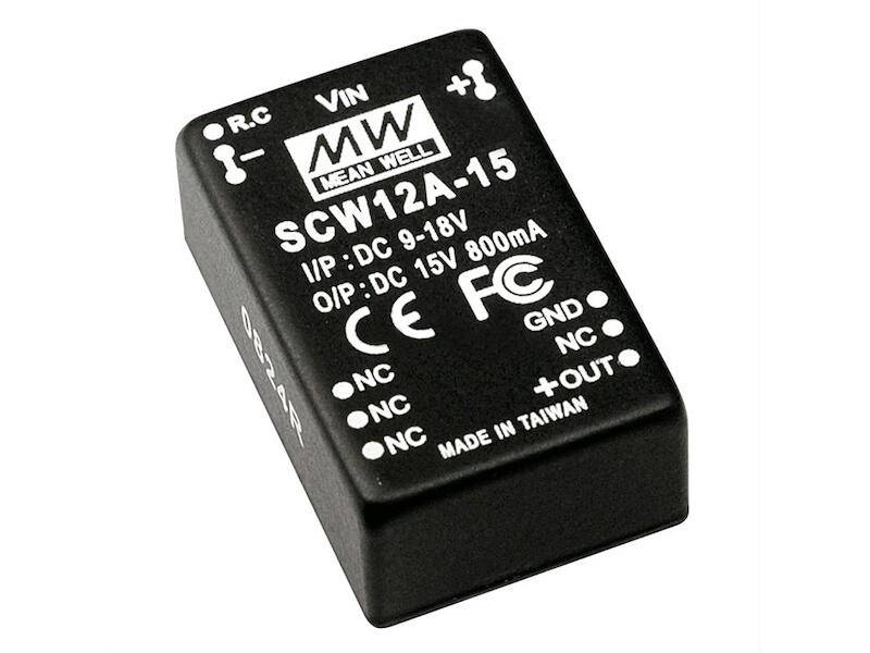 Mean Well DC/DC Wandler Serie SCW12 DIP24 12 V 1000 mA 12 W-0