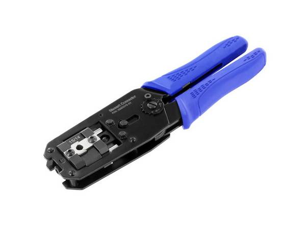 BEL STEWART Crimpzange blau / schwarz für Modularstecker RJ45 Cat.6 und Cat.6a