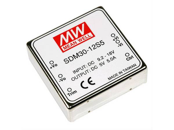 Mean Well DC/DC Wandler Serie SDM30 DIP2 12 V 2,1 A 25 W